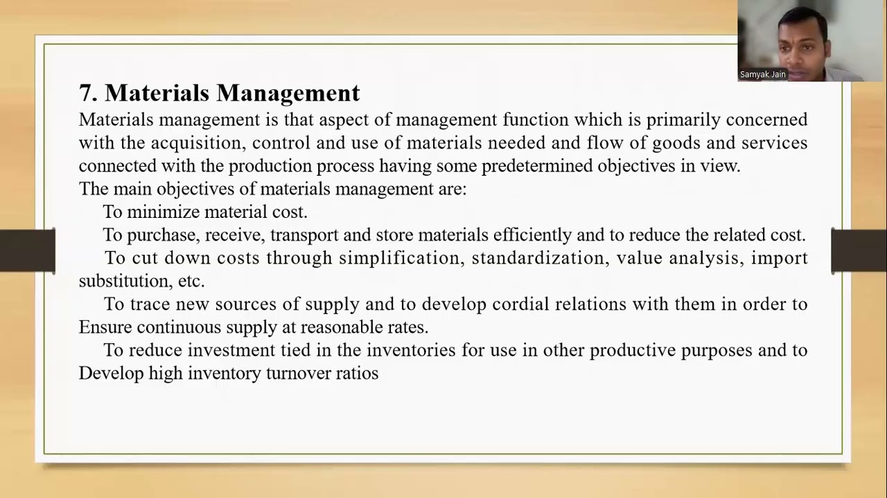 LECTURE 4 FUNCTIONS OF PRODUCTION & OPERATIONS MANAGEMENT