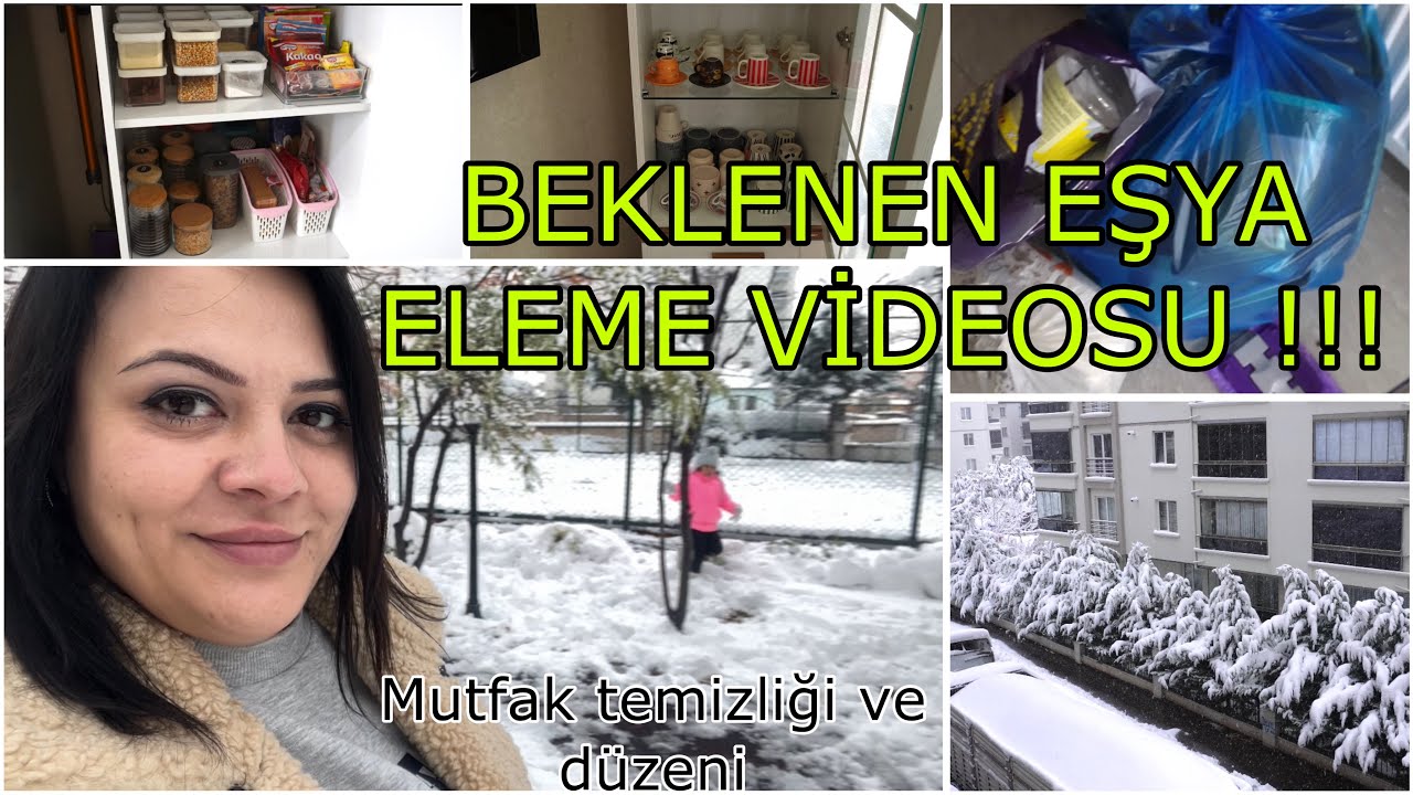 ‼️Mutfak eşyalarını ELEDİM ‼️Kiler dolabını düzenledim | Mutfak temizliği ve düzeni #sadeleşme