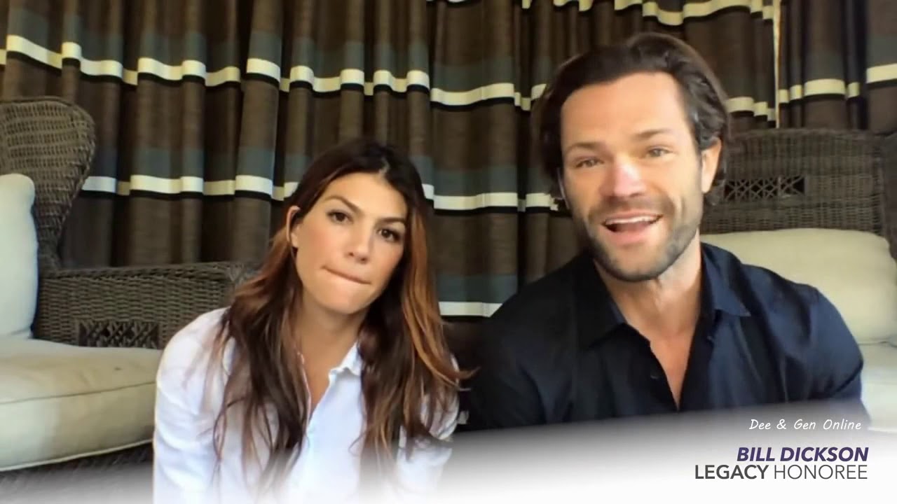 Genevieve and Jared Padalecki on 2020 Glitz Gala