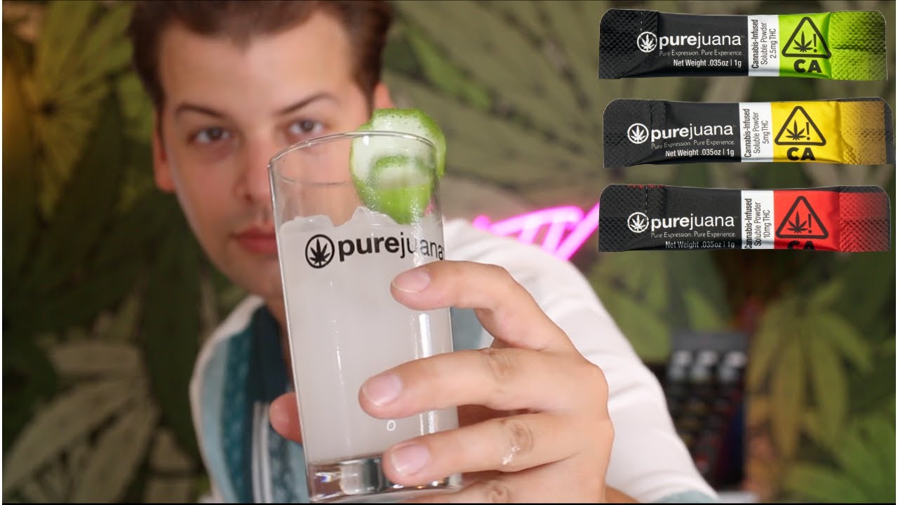 How To Make An Easy Cannabis Cocktail With Live Resin Powder | purejuana Founders Fizz