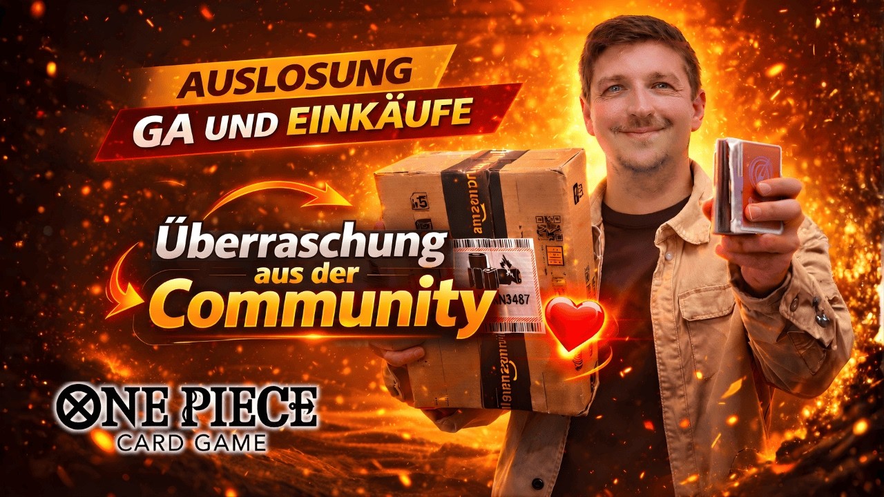 One Piece TCG Haul !😁 Auslosung Giveaways und Geschenk aus der Community 😭❤️ One Piece TCG deutsch