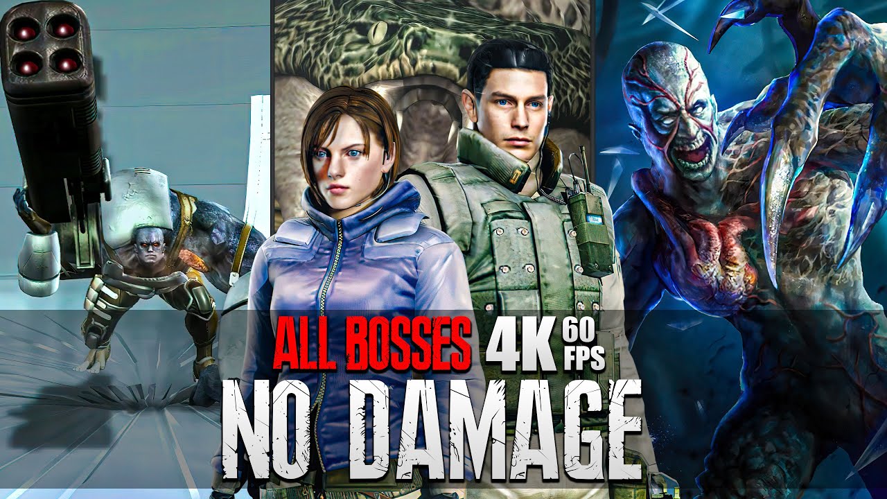 【4K60ᶠᵖˢ】MANSION INCIDENT ALL BOSSES | NO DAMAGE | Resident Evil Umbrella Chronicles with Cutscenes