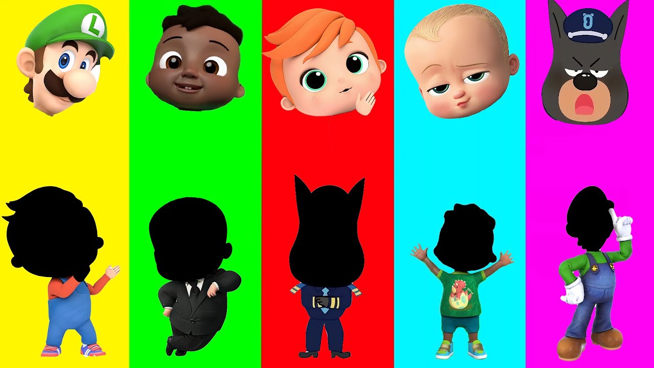 Wrong eyes 👀 NEW EPISODES/ Sheriff Lablador  Peppa pig baby Boss Shrek baby shark eye puzzle