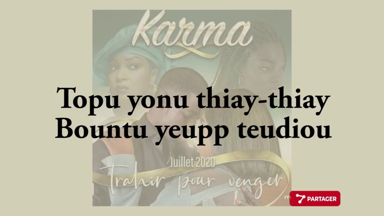 Karma, lyrics son du g&eacute;n&eacute;rique