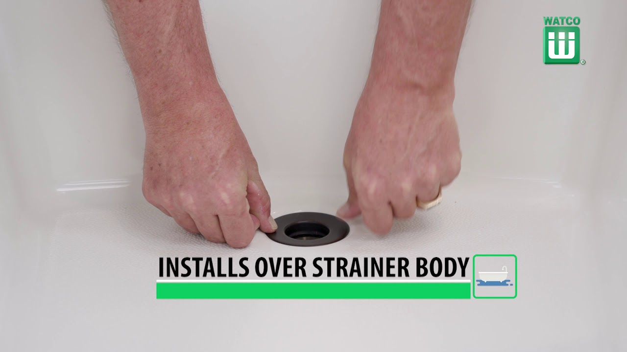 Watco QuickTrim—change tub drain finish in minutes!