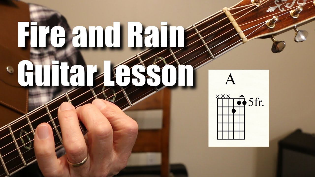 Fire and Rain Guitar Lesson Tutorial