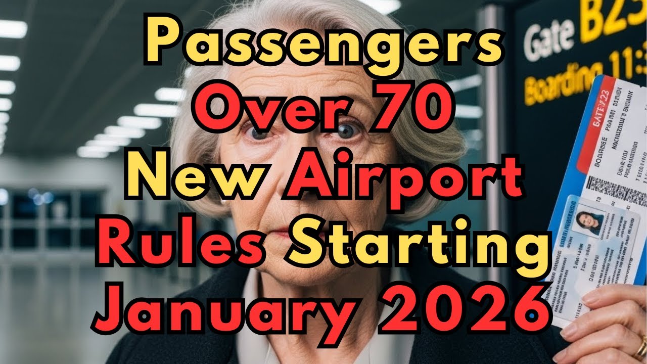 Flying After 70? NEW 2026 Airport Rules Are DENYING Seniors at the Gate