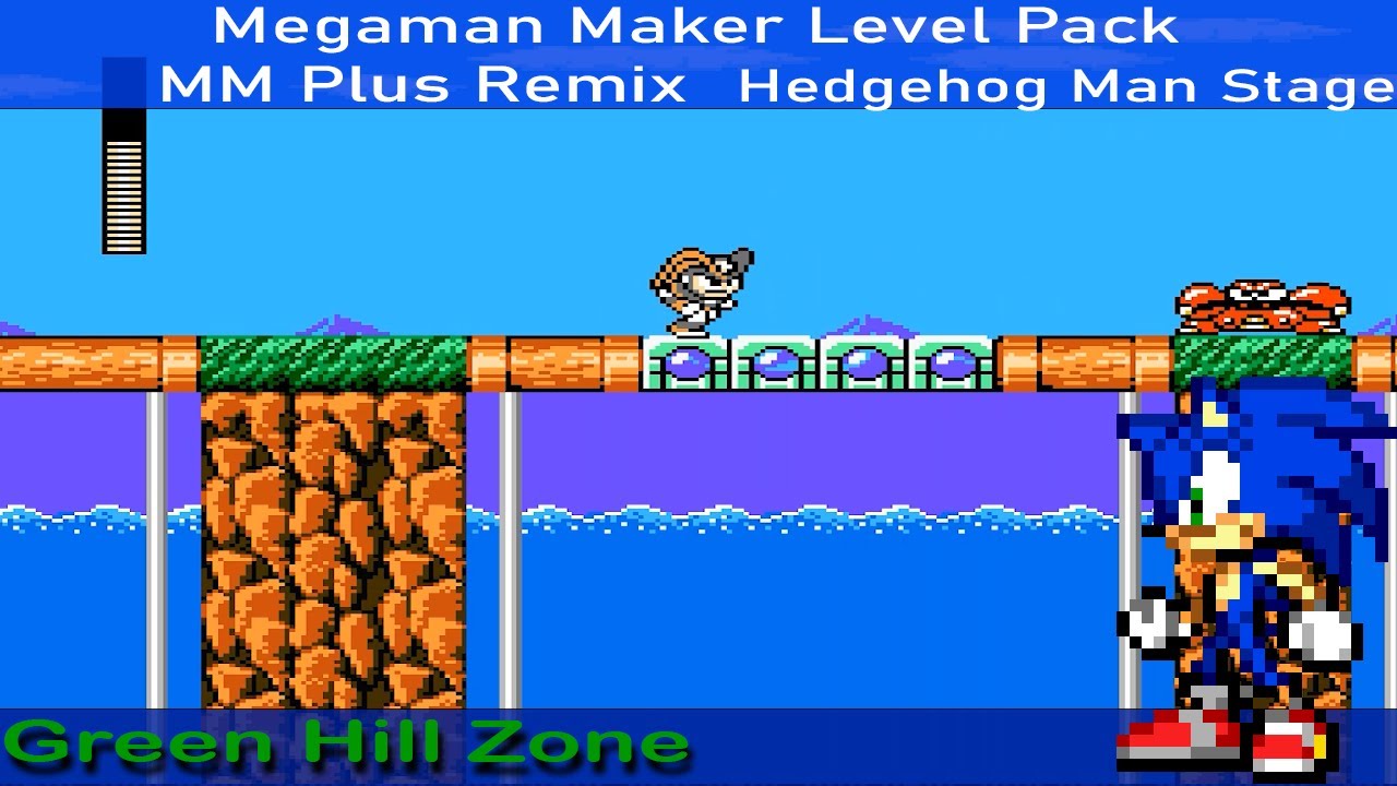Megaman Maker Level Pack - MM Plus Remix Plus Mode - Hedgehog Man Stage