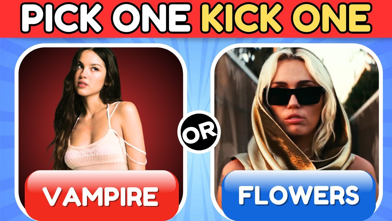 Pick One Kick One Most Popular Songs | Music Quiz (with MUSIC🎶)!