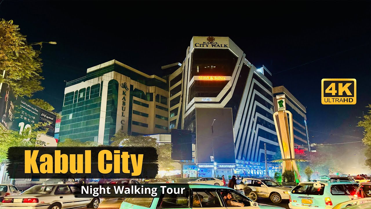 Kabul Afghanistan 2024 | Night Walking Tour | 4K HDR