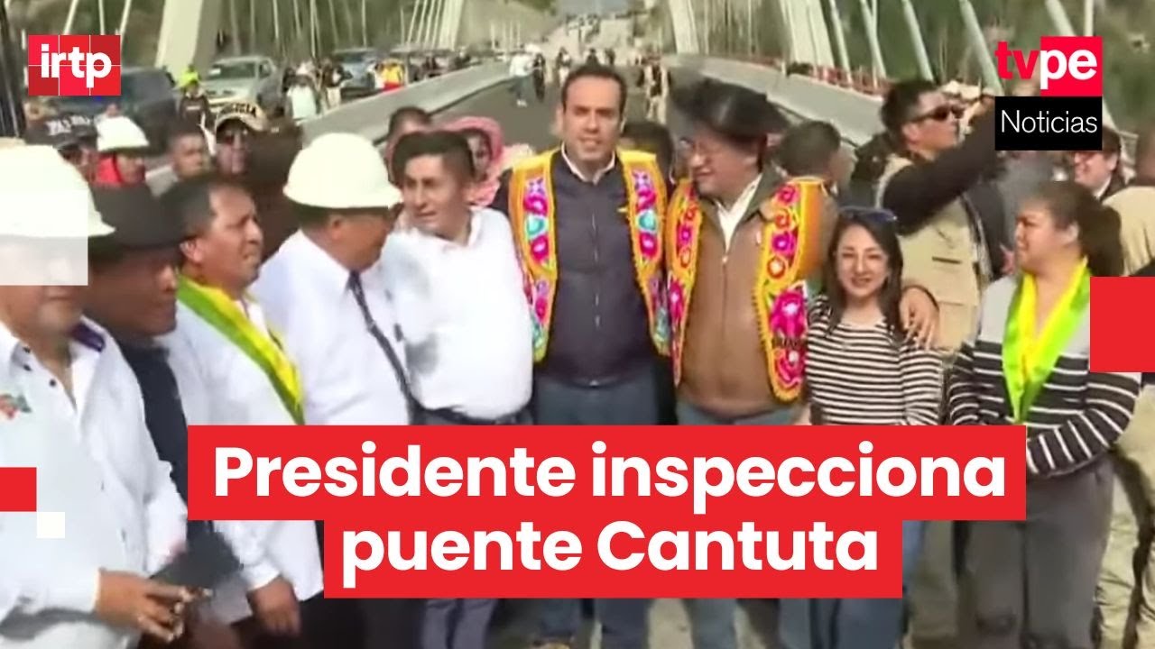Presidente José Jerí supervisa puente Cantuta y atiende demandas en Junín