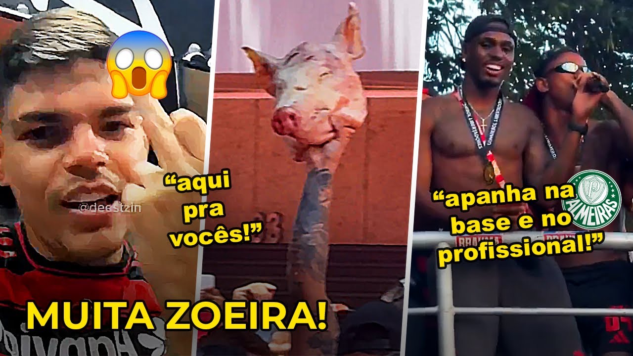 AS MELHORES ZOEIRAS E PROVOCA&Ccedil;&Otilde;ES DO FLAMENGO CONTRA O PALMEIRAS