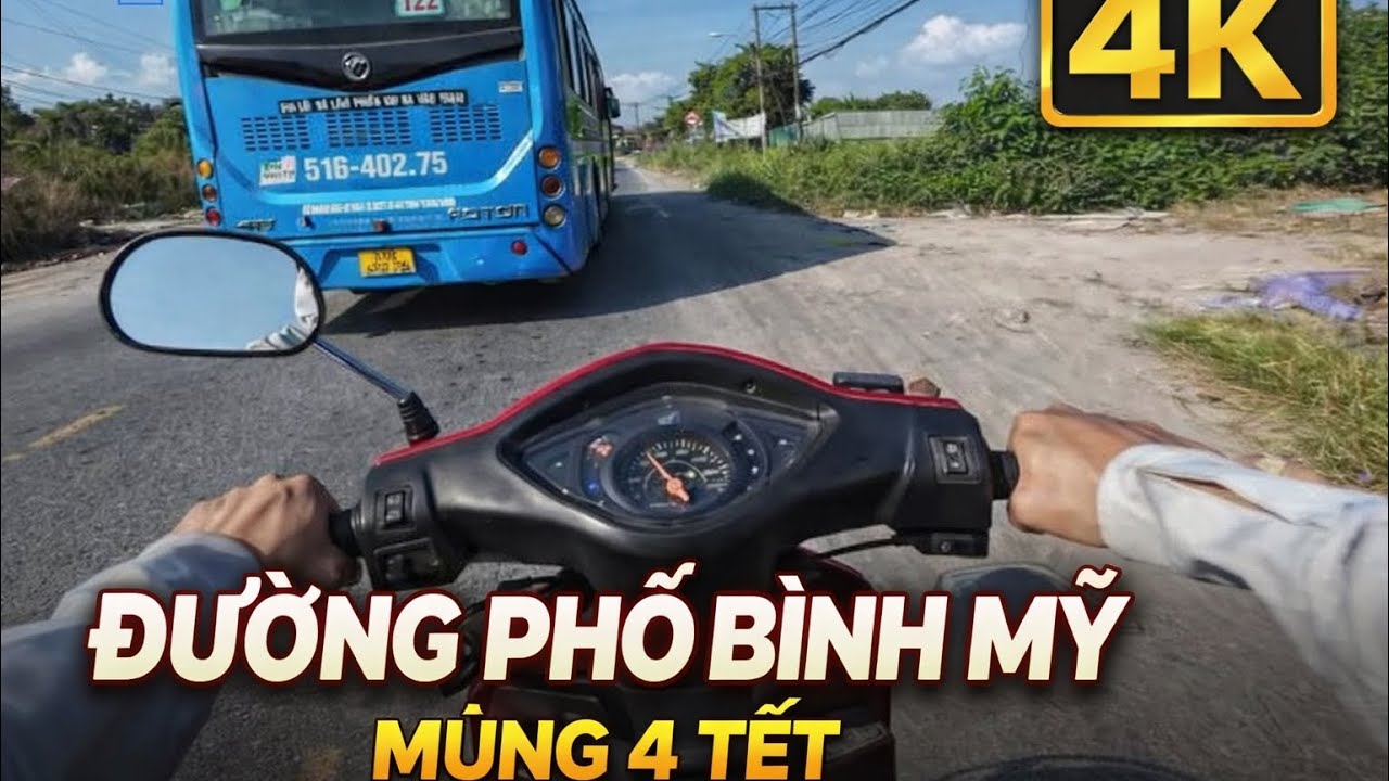 Đường Phố Bình Mỹ ngày mùng 4 tết 2026  - DJI Action 4