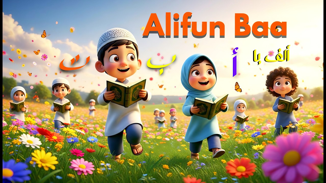 ALIFUN BA TA UN SA | Arabic Alif Ba | Alifun Baa Arabic Nazum for Kids