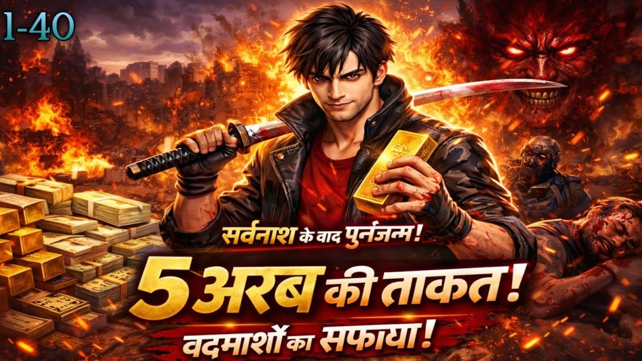 🔥 सर्वनाश के बाद पुनर्जन्म! 5 अरब का भंडार और बदमाशों का अंत! |Episode 1-40 | Rebirth 