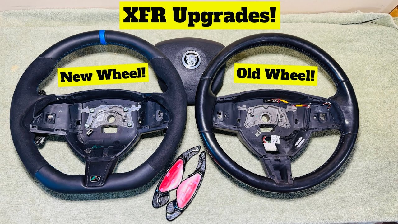 Jaguar XFR CARBON FIBER and ALCANTARA steering wheel upgrades!