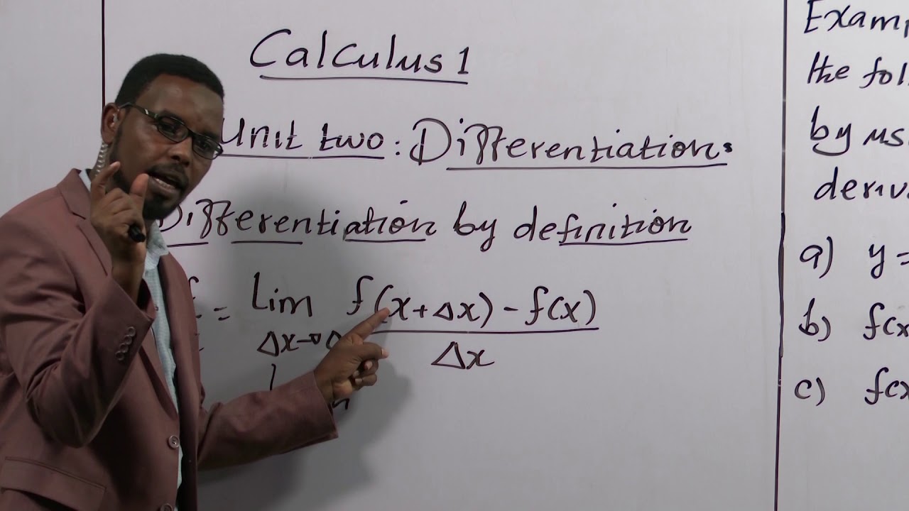 CALCULUS ONE Chapter 2  Lesson 1