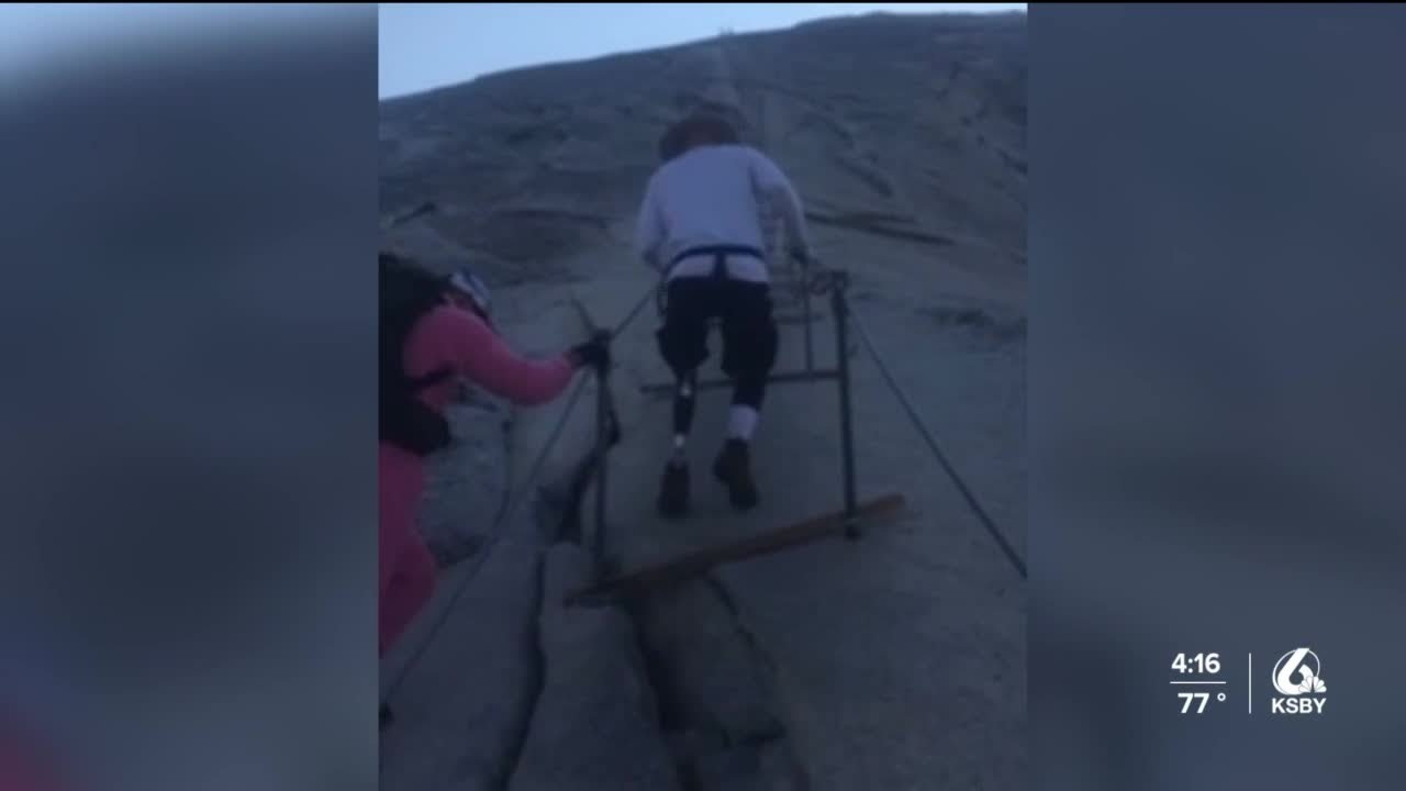 Central Coast man hikes Half Dome with prosthetic leg