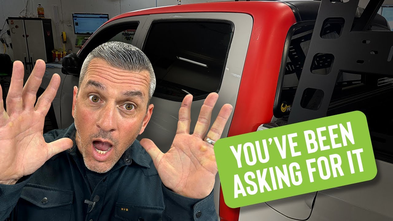 How to wrap a Tacoma A pillar and rear cab