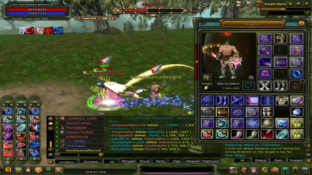 &Ouml;ld&uuml;m diye pasta kesicekler mk x) ~ @RenaissanceRevival #KnightOnline