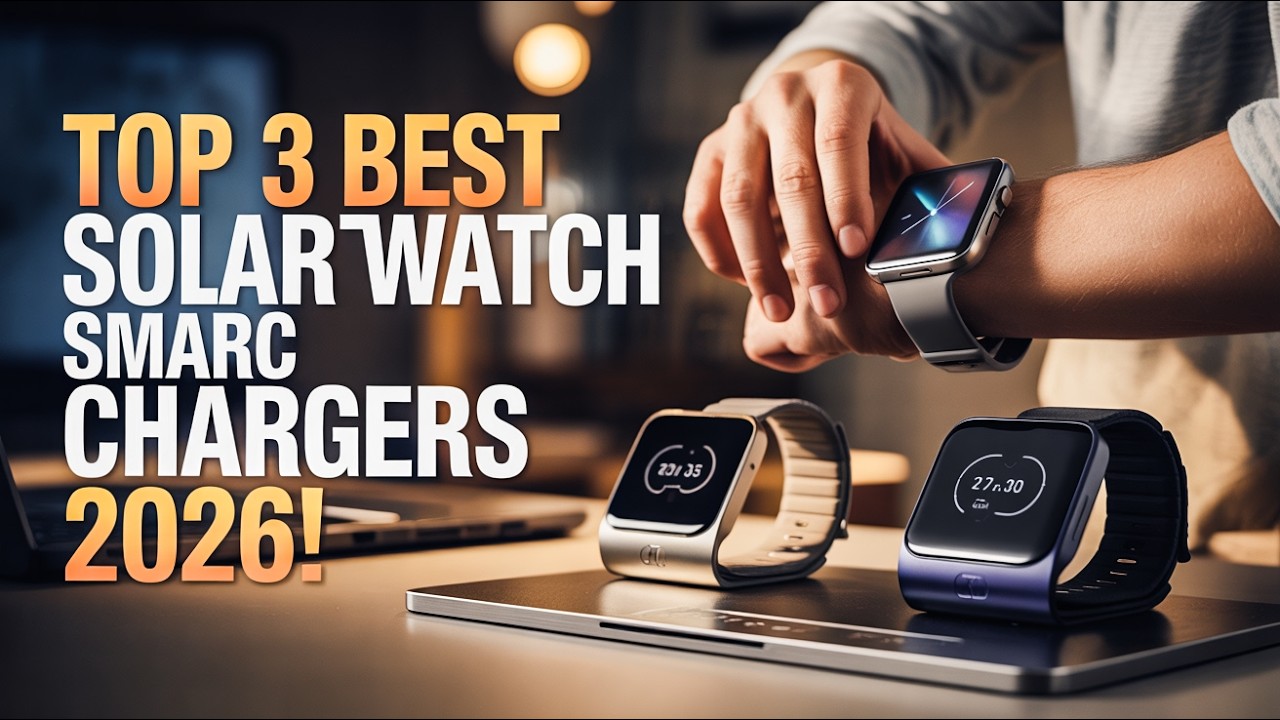 Top 3 Best Solar Smart Watch Charger 2026! ✅
