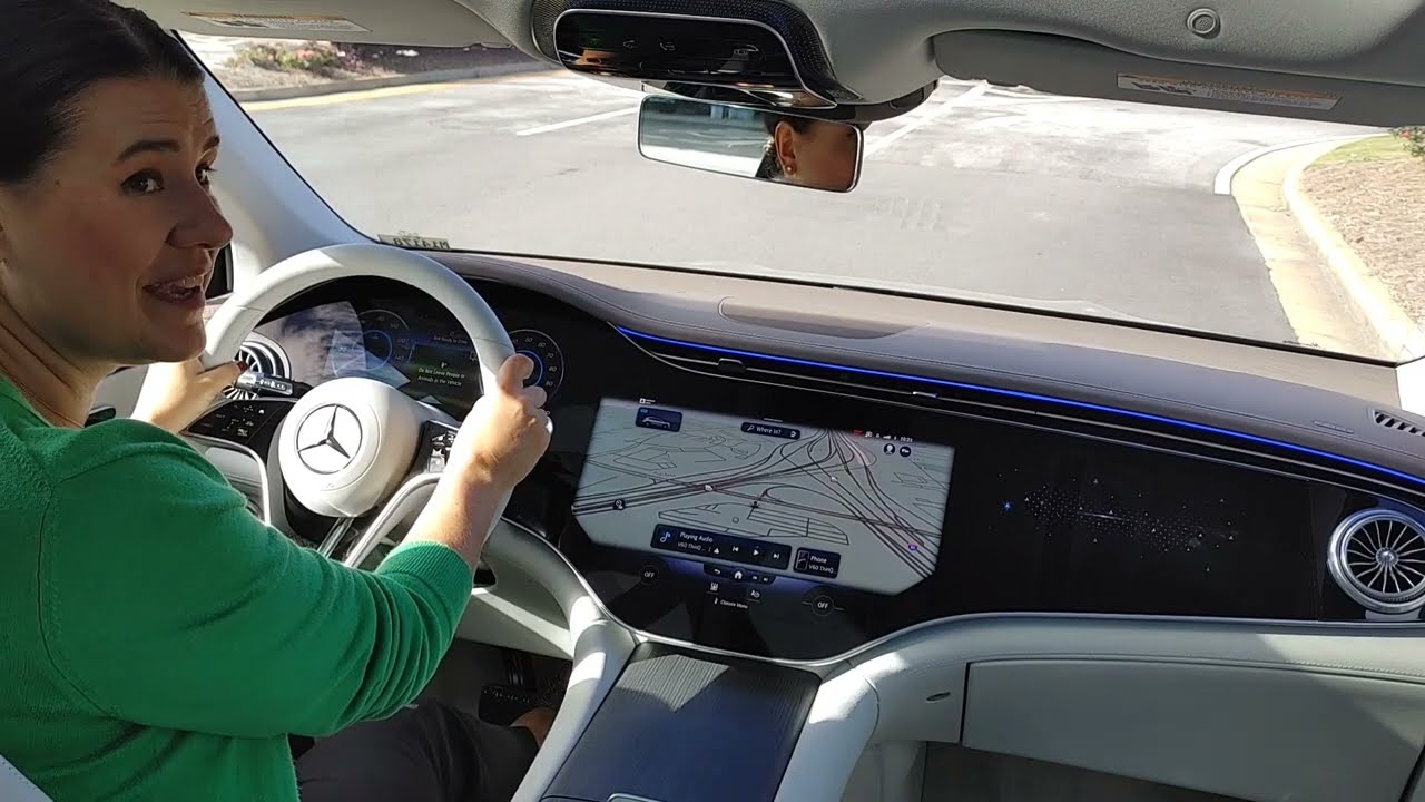 Тест-драйв внедорожника Mercedes EQS580 с Hyperscreen!