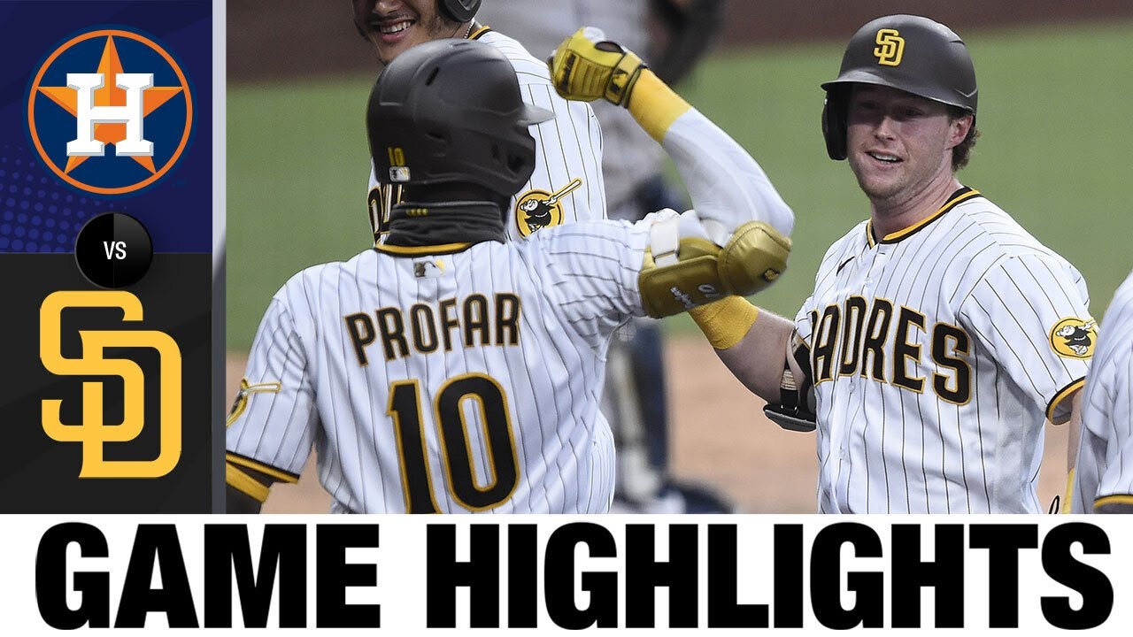 Padres smash six home runs in 13-2 win | Astros-Padres Game Highlights 8/22/20