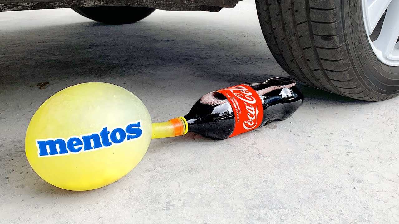 EXPERIMENT CAR vs MENTOS EXPLODE vs COCA COLA! Crushing Crunchy & Soft Things by Car! | HP Crushing