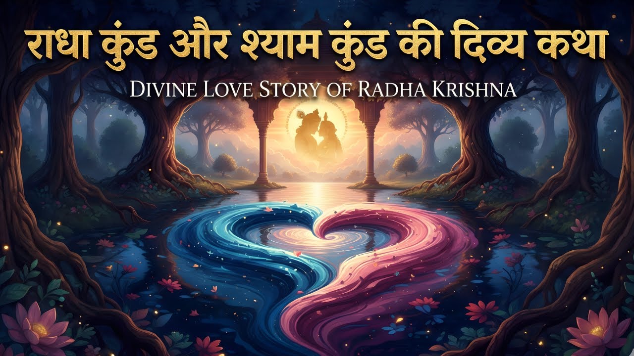 राधा कुंड और श्याम कुंड की दिव्य कथा | Divine Love Story of Radha Krishna 🦚