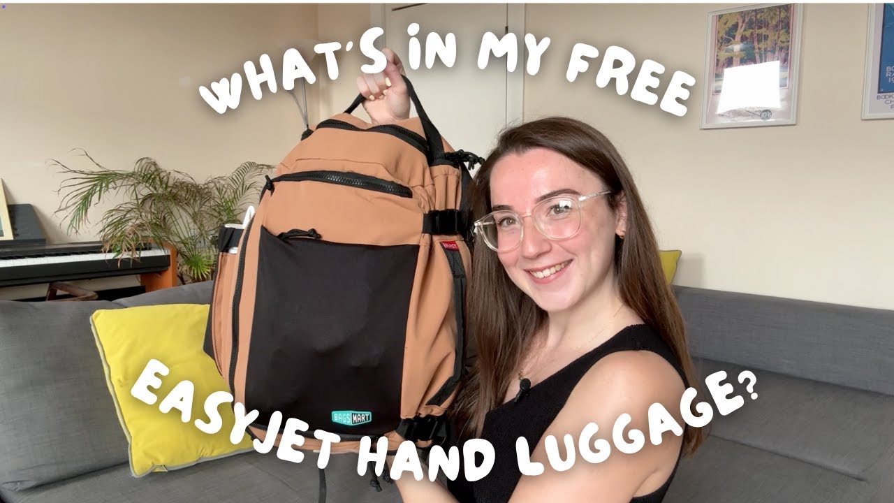 Что в моей БЕСПЛАТНОЙ ручной клади EasyJet? | Дорожный рюкзак BagSmart Blast Mesh