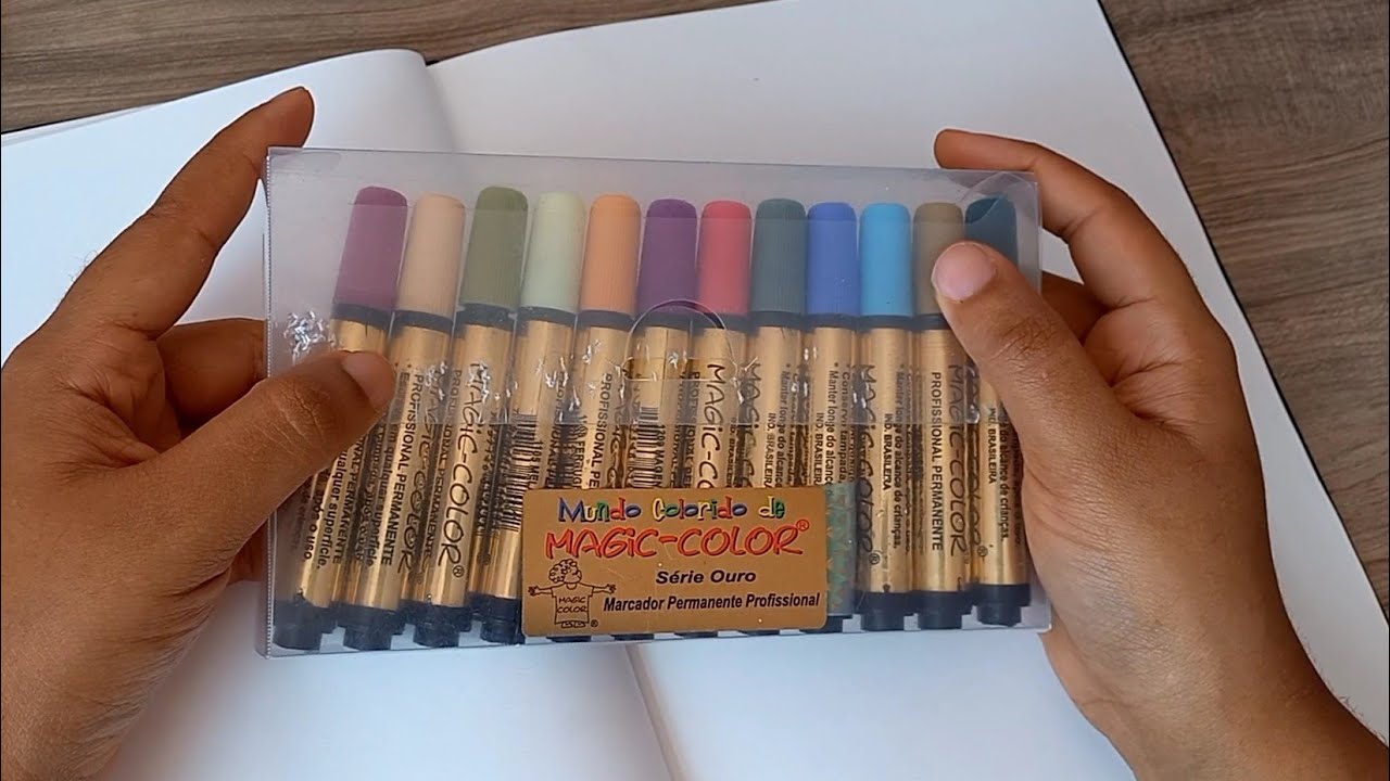 Os Marcadores magic color são bons? review Marcadores baratos
