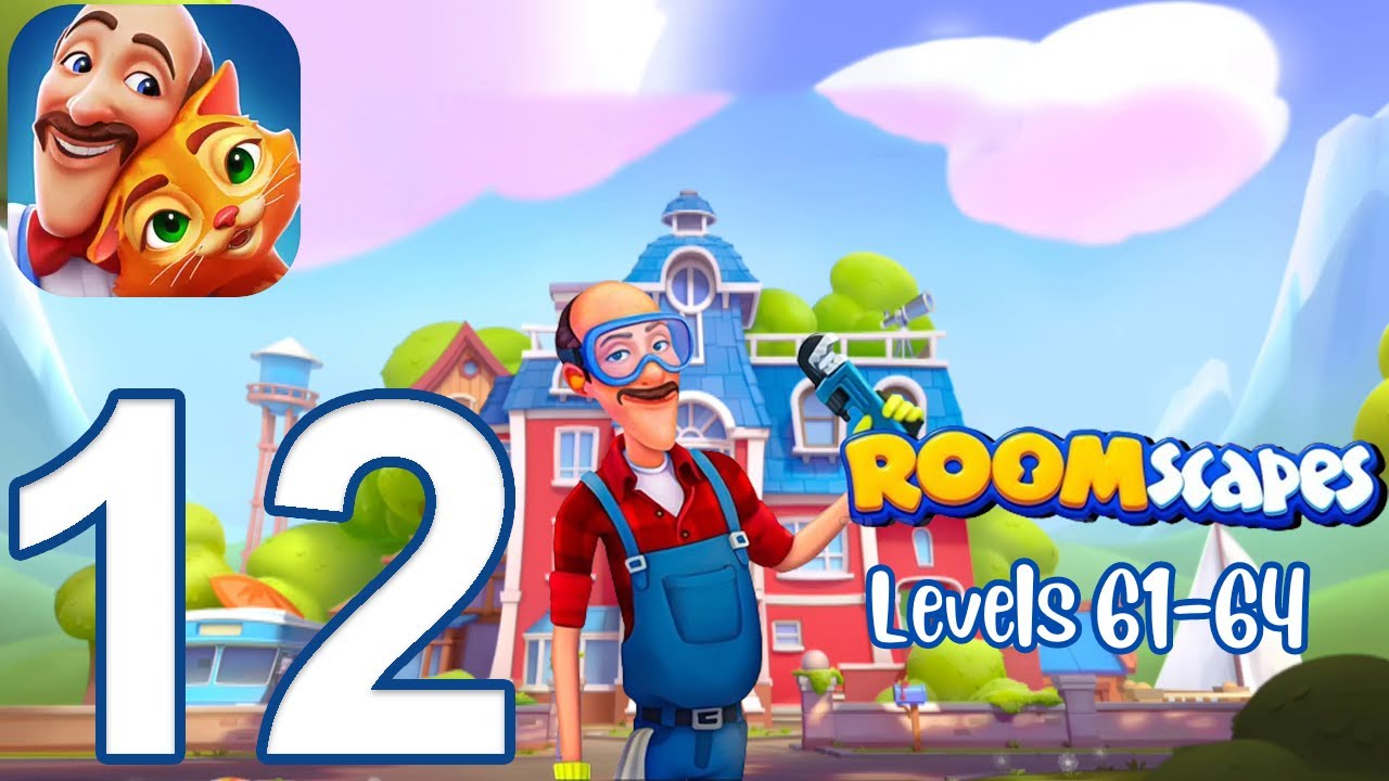 Roomscapes Gameplay Walkthrough Part 12 - Bathroom: Levels 61-64 (iOS, Android)
