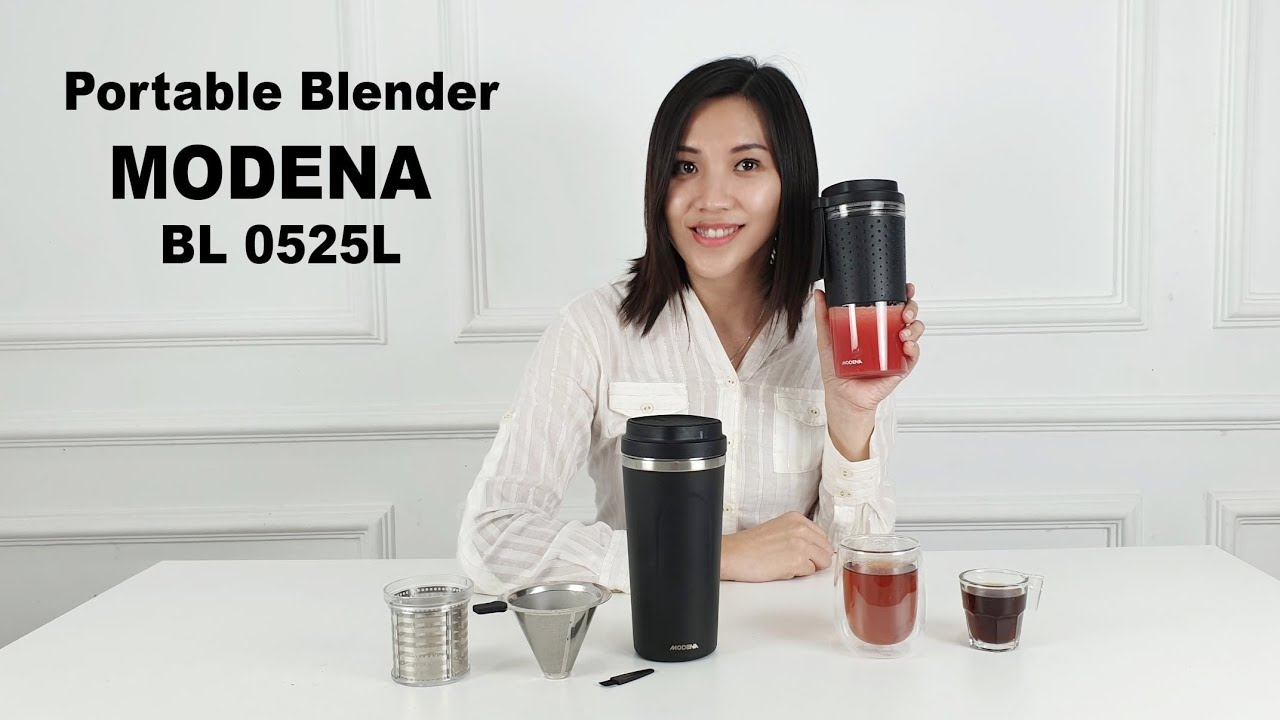 Portable Blender MODENA BL0525 L Terbaik- Bisa Blender biji kopi, buah dan seduh teh di manapun