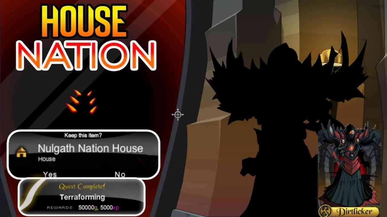 AQW Como obter a Nulgath Nation House a casa do Nulgath
