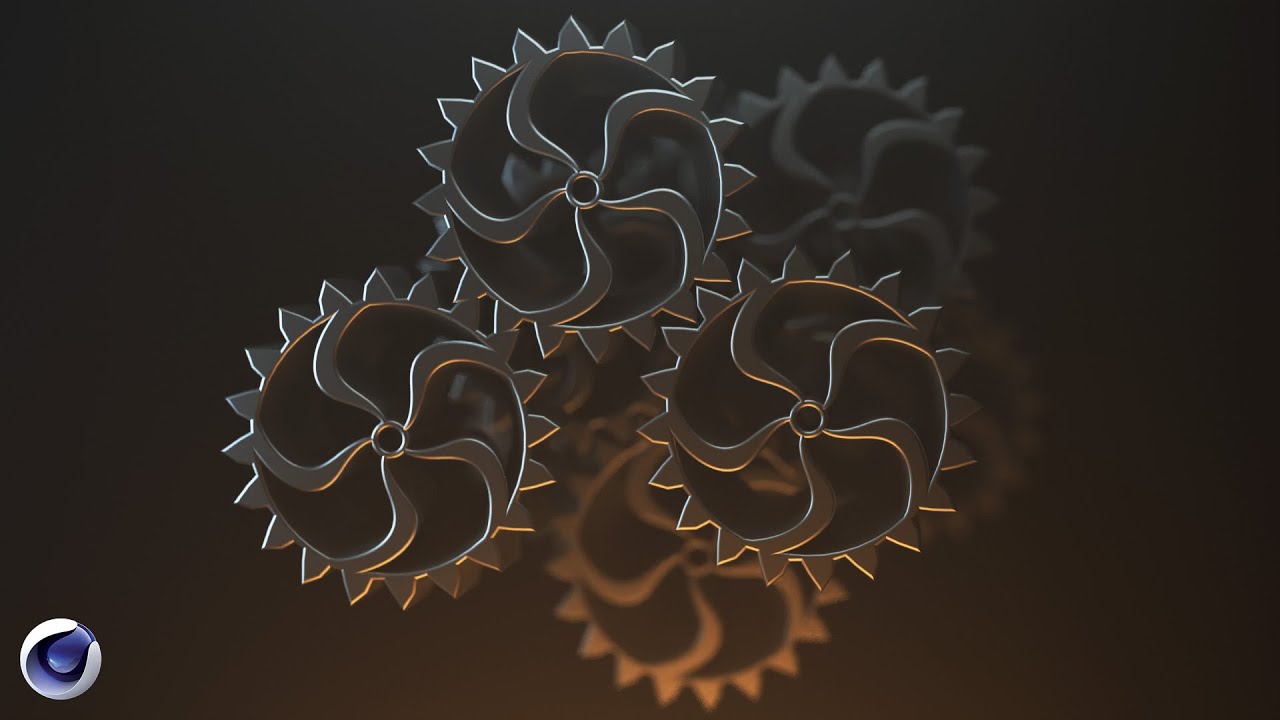 Делаем Анимацию Шестерёнками в Cinema 4D, Arnold render