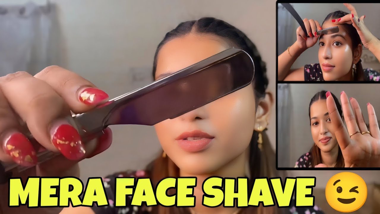 ASMR FACE SHAVING || MISS BARBER FACE SHAVING || STRAIGHT RAZOR SHAVING || MISS BARBER