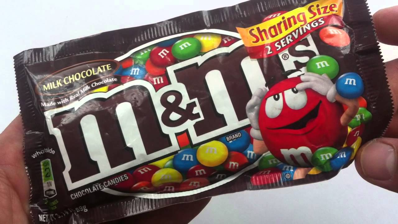 Обзор молочного шоколада M&M's