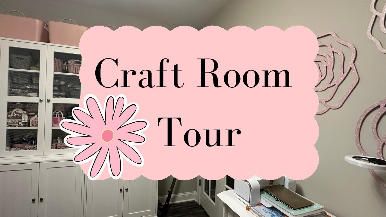 CRAFT ROOM TOUR: SEE HOW I ORGANIZE MY SMALL SPACE #craftroom