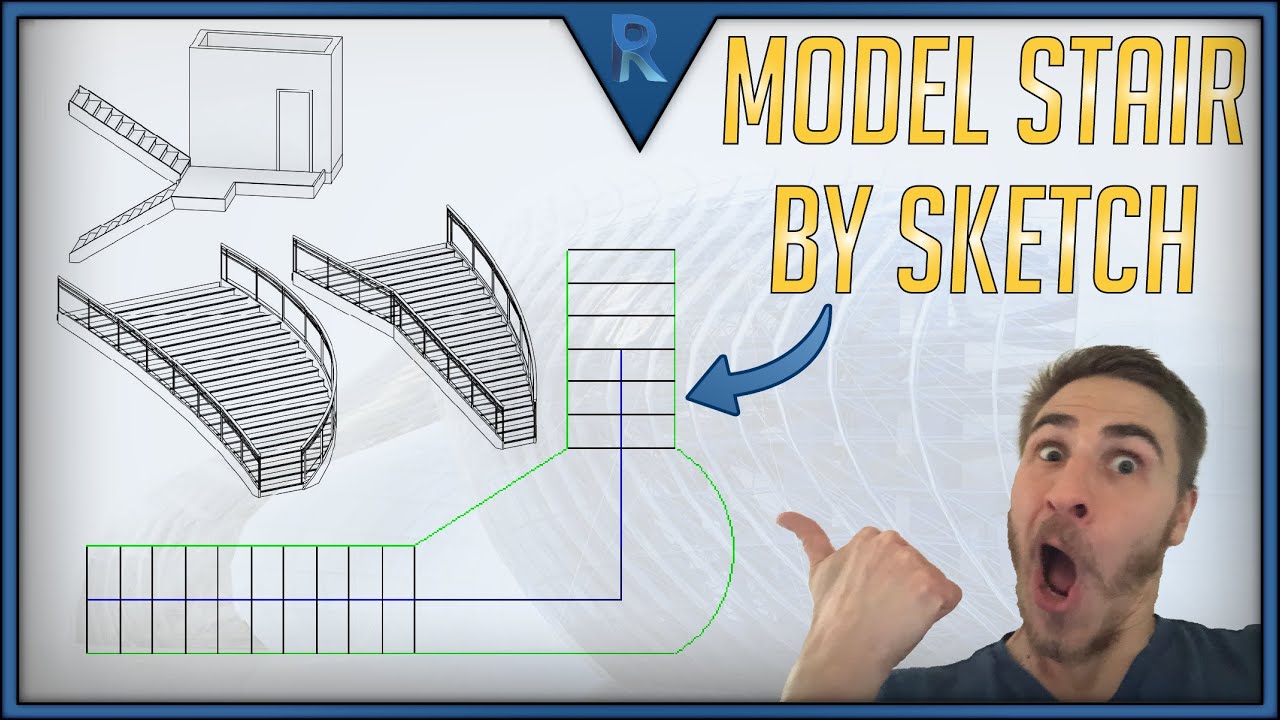 Как смоделировать лестницу по эскизу | Revit