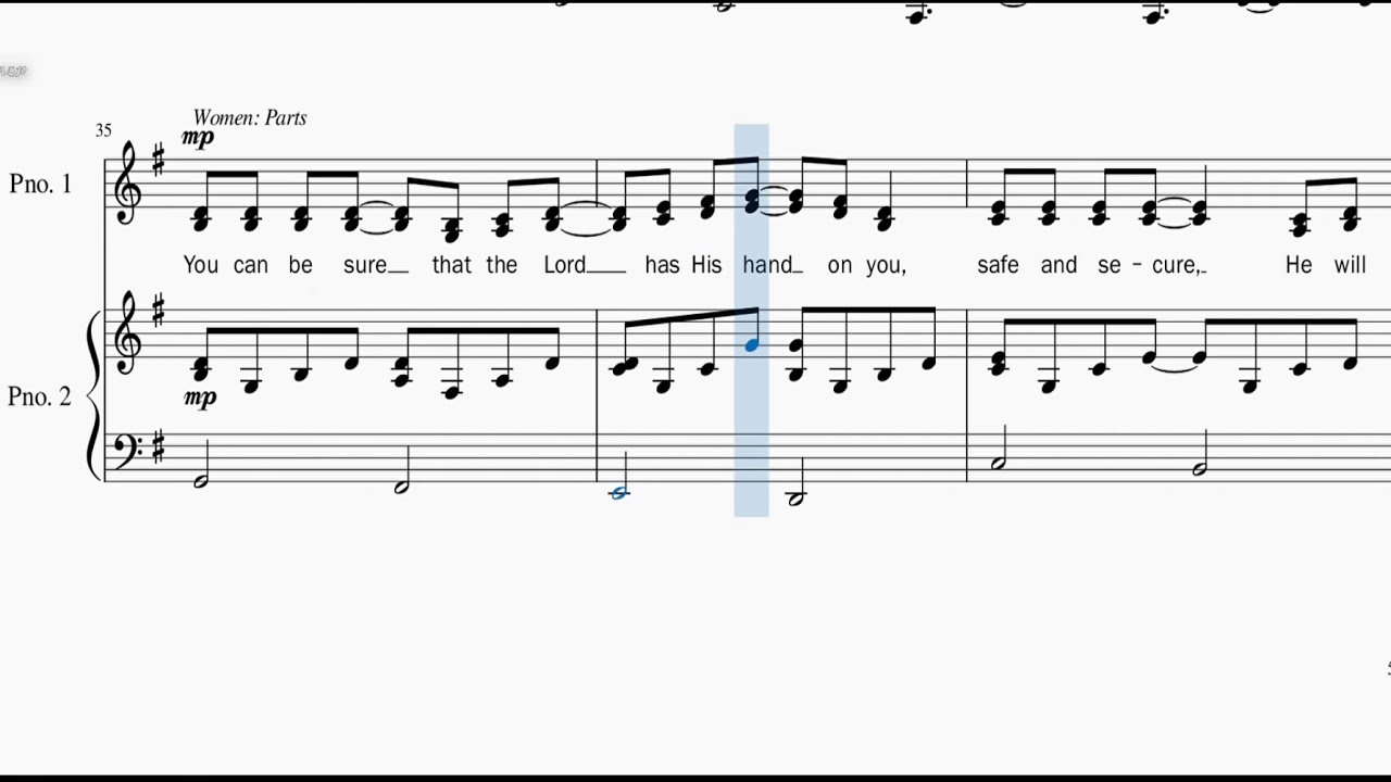 He Who Began A Good Work in You - Piano Accompaniment, SATB