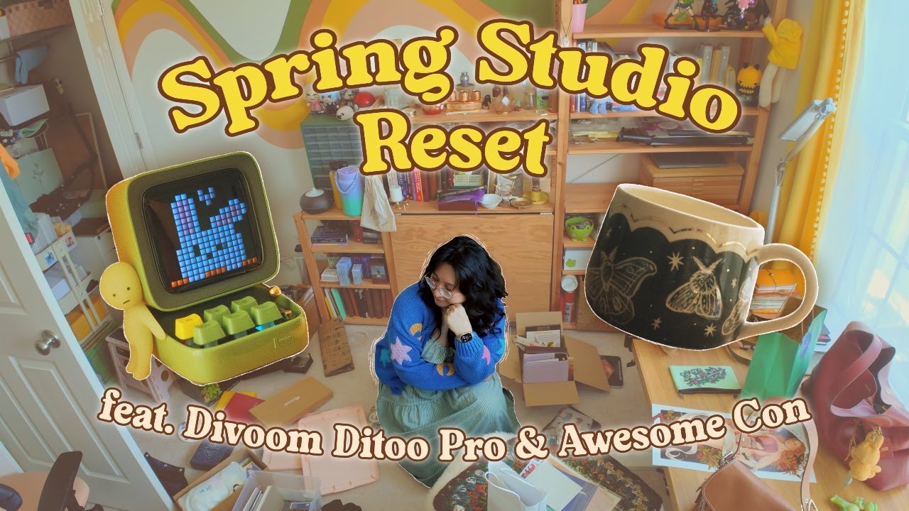 Весенняя перезагрузка студии 🌤️ с участием #Divoom, распаковка и Awesome Con