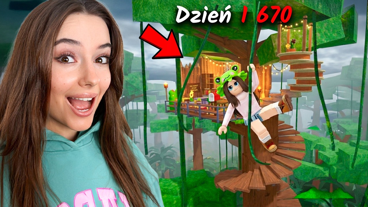 Zbudowałam BAZĘ DOMEK NA DRZEWIE w Dżungli w 99 Nocy w Lesie Roblox!