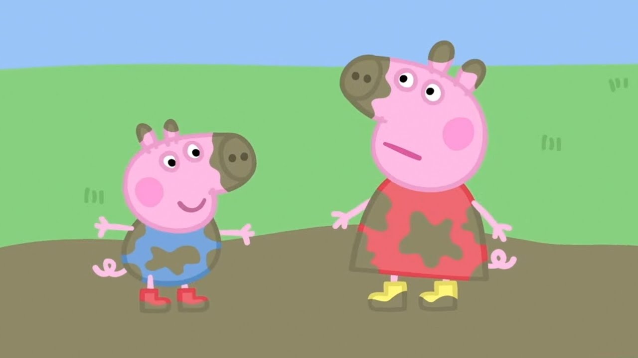 Peppa Gris | Gjørmete pytter | Tegnefilmer for barn