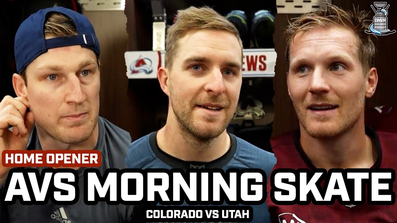 Nathan MacKinnon & Avs Room EXCITED For Home Opener & More Before Game vs Mammoth