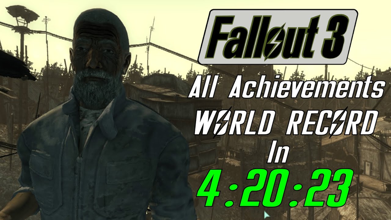 Fallout 3 All Achievements Speedrun in 4:20:23 (World Record)