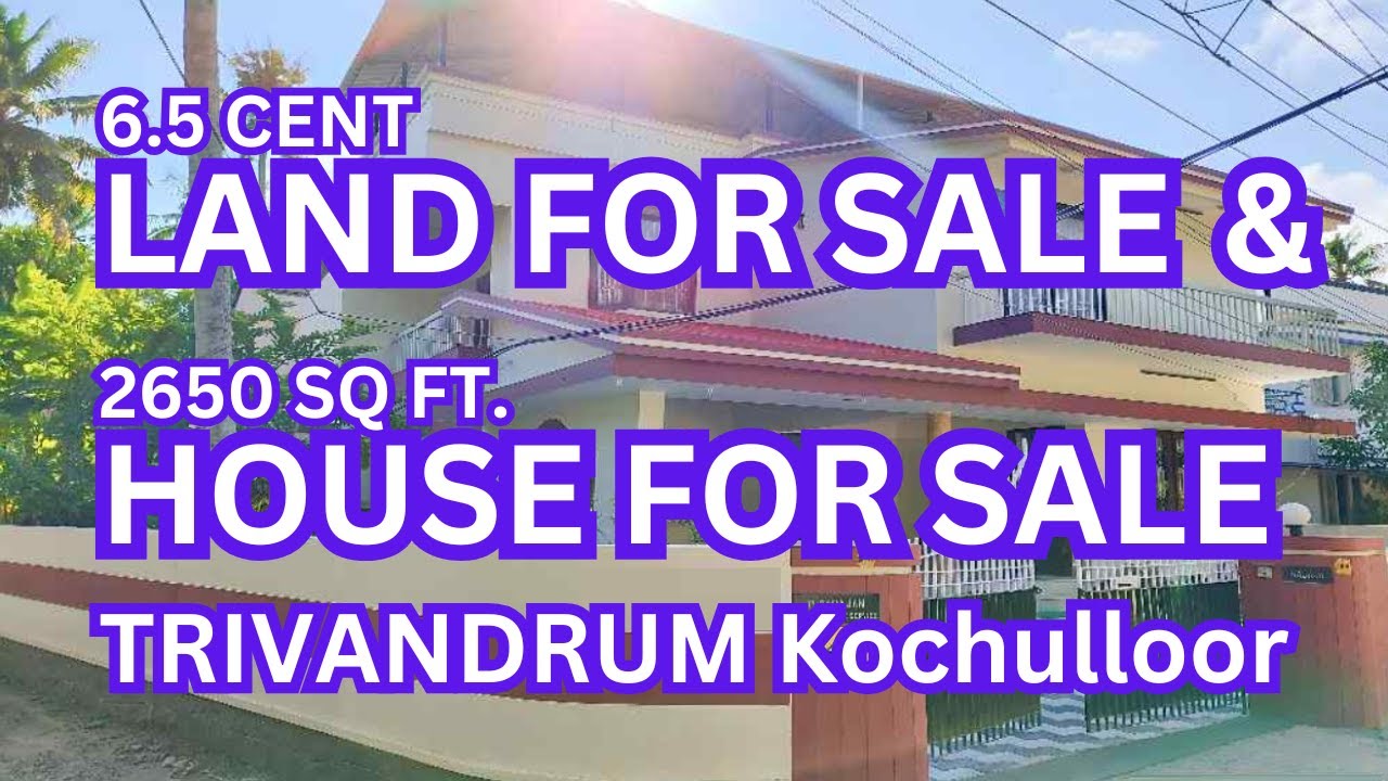 5BHK house in 6.5 cent land for sale in Trivandrum near Medical College