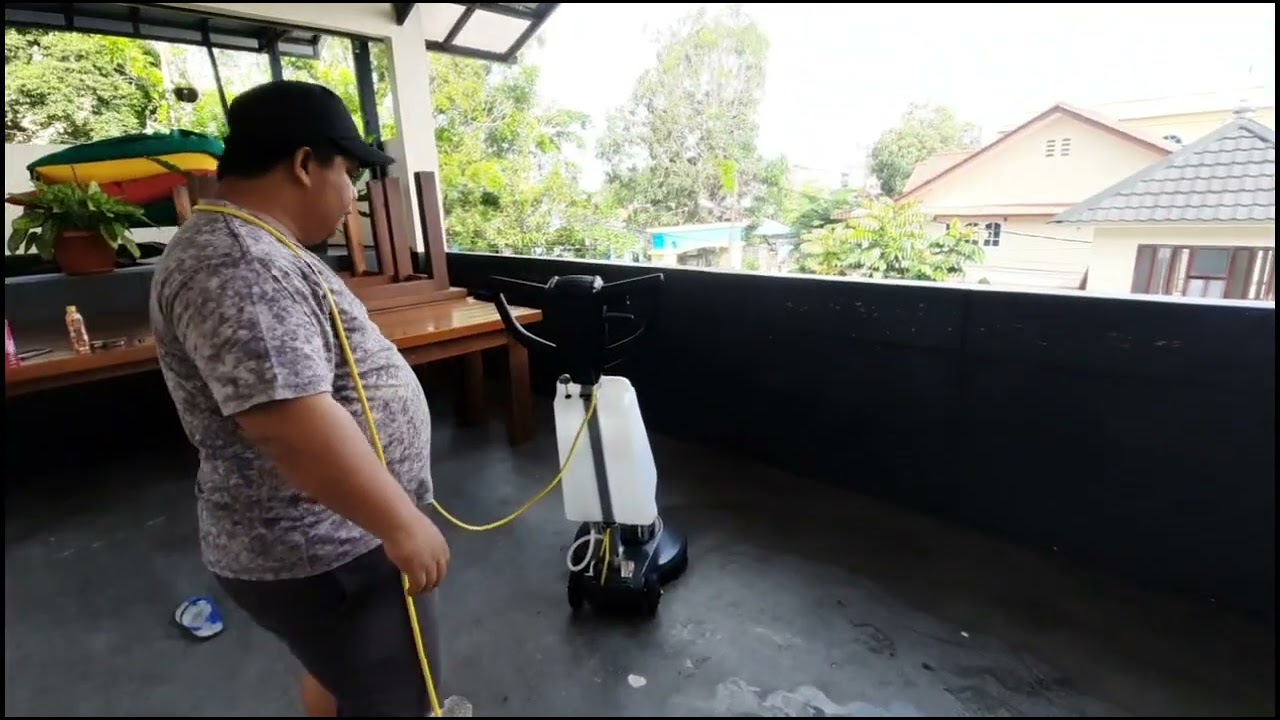 test mesin pembersih lantai #krisbow