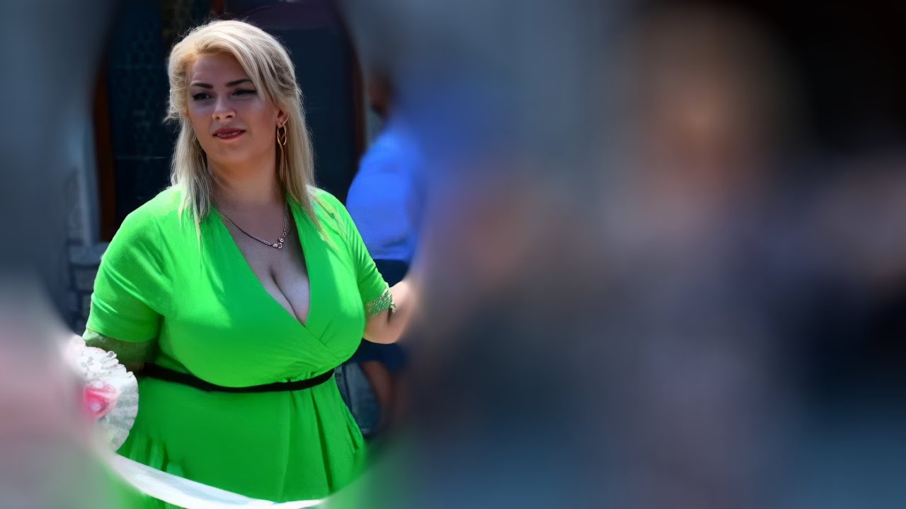 Bright Green Dress With Black Belt