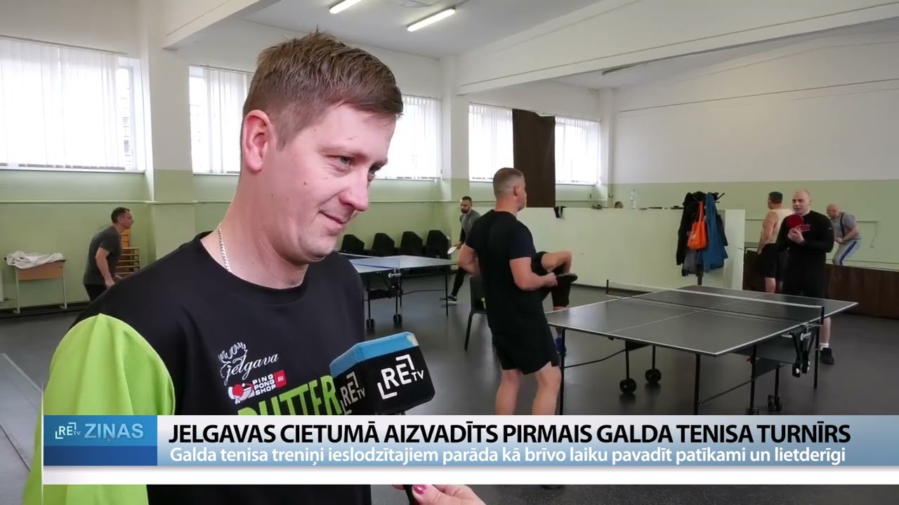 ReTV: Jelgavas cietumā aizvadīts pirmais galda tenisa turnīrs