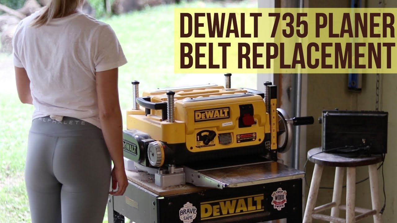 How to Replace the Belt on a Dewalt DW735 Planer